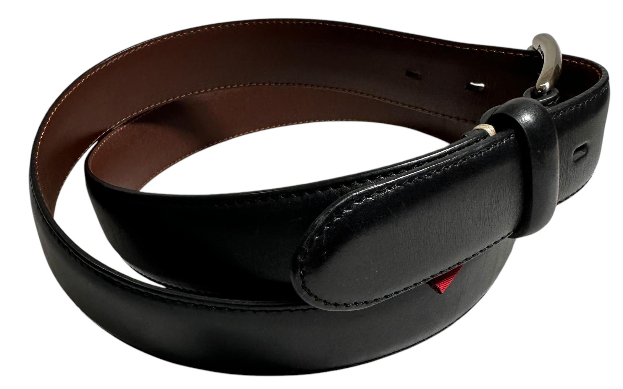 Cole Haan Black Leather Belt • Silver Oval Buckle • XL • New with Tags Cole Haan Black Belts for Women for sale | eBay main image 3