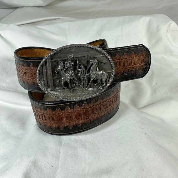 Boucle De Ceinture Vintage Rare Bergamote Brass Works 1983 - Métal - Style USA