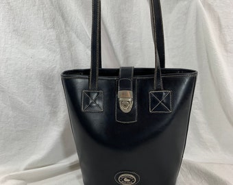 Vintage Dooney & Bourke Leather Bucket Bag Nice Vinatage Dooney Bourke Green Drawstring Bucket Bag All  main image 3