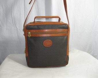 Vintage signature brown tan MARIO VALENTINO shoulder bag messenger