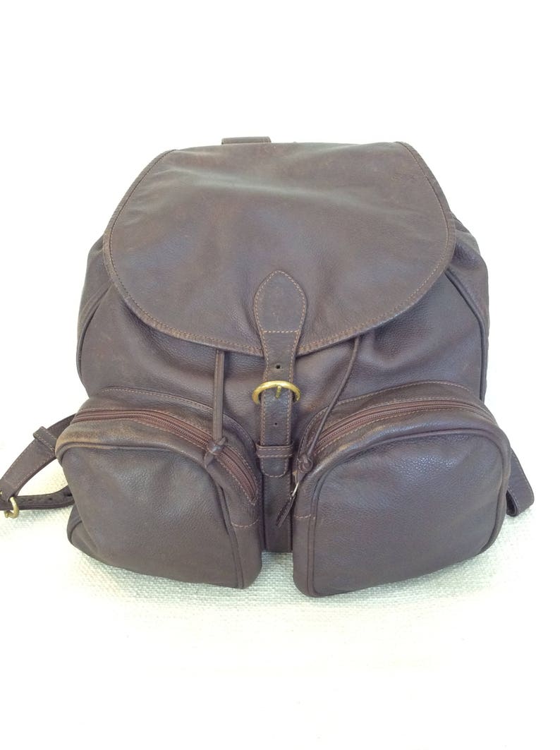 leather backpack new york