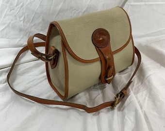 Vintage DOONEY & BOURKE Essex Ivory Leather Cross Body Bag - Etsy