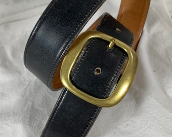 Coach Sienna 3918 Black Leather Belt Brass Buckle small Vintage COACH 3918 Sienna Black Leather Belt Small - Etsy main image 3