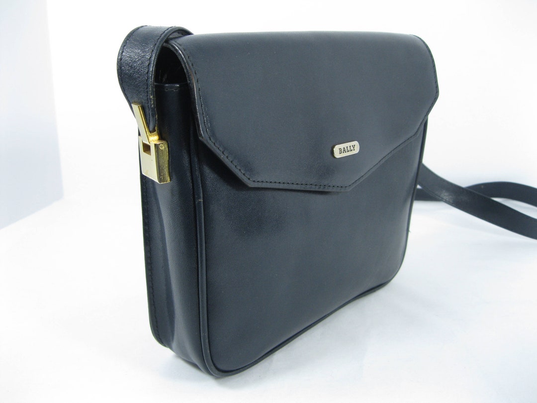Bag Sling Leather Crossbody Navy STARLEX BAG バッグ/レザー/NVY/SLING BALLYネイビー Backpack Strap Adjustable with バッグ