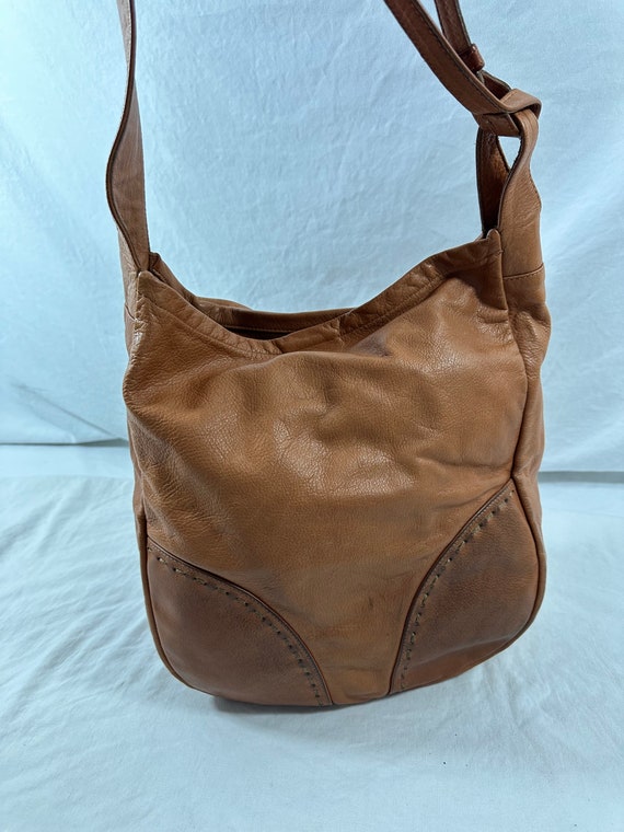 Genuine vintage SEDGWICK tan leather shoulder bag 