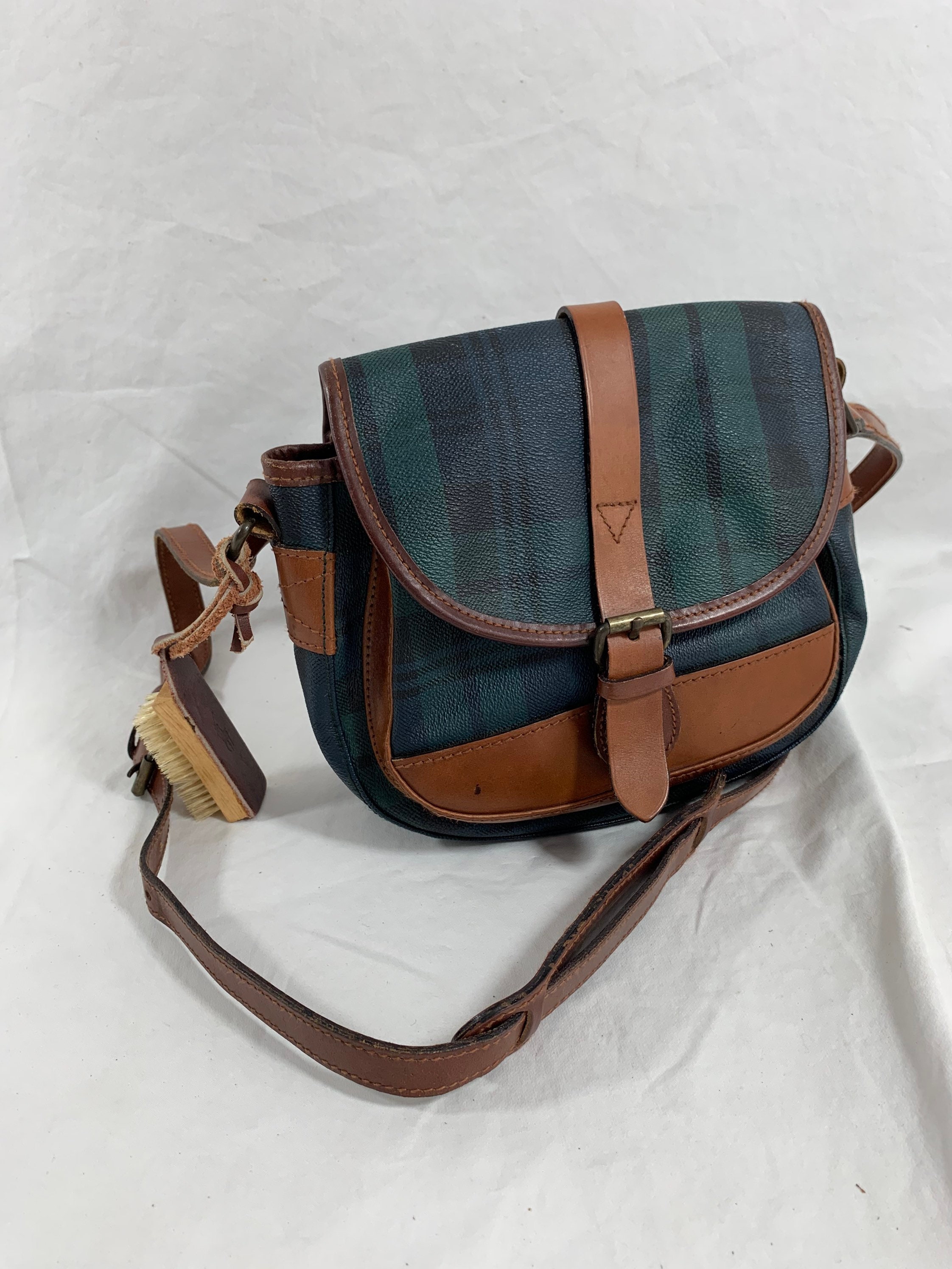 Vintage POLO RALPH LAUREN Green Plaid Shoulder Bag Crossbody - Etsy Finland