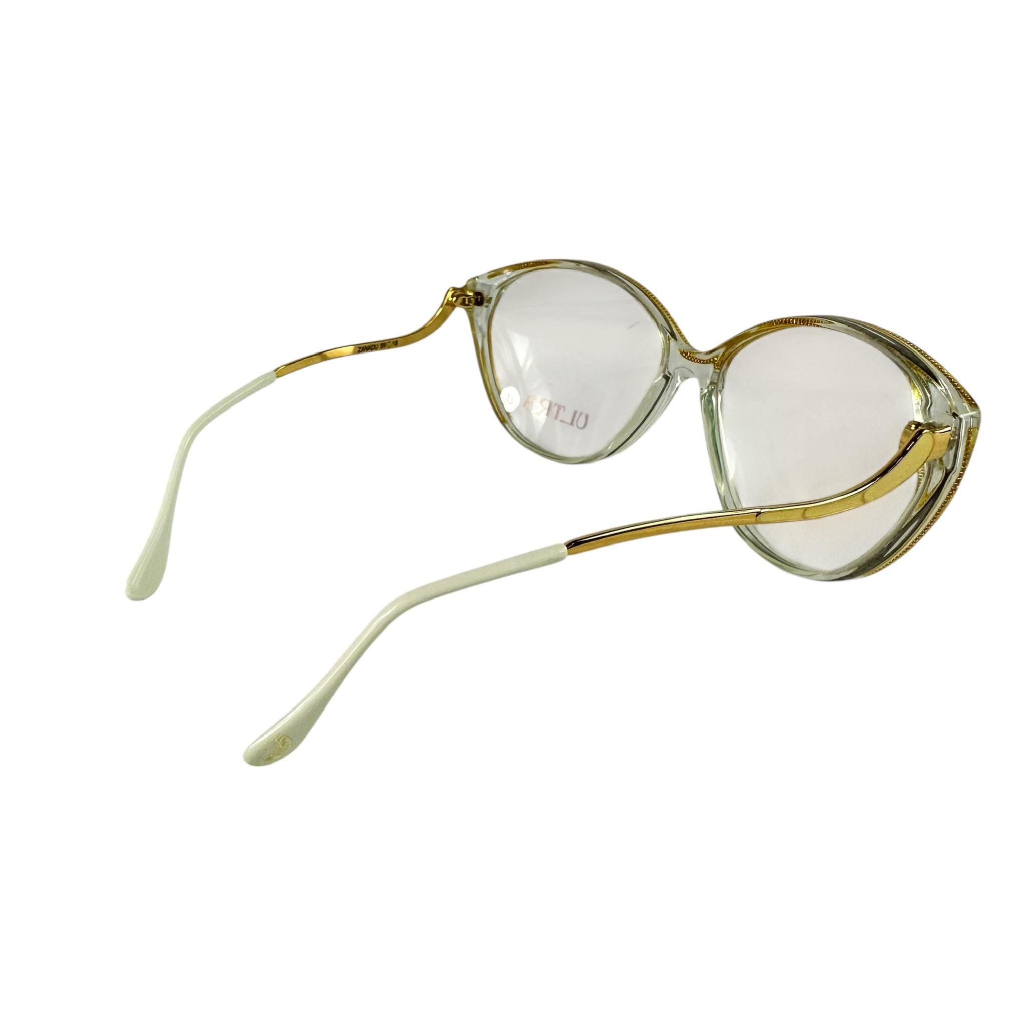 Rare ULTRA Zanadu Designer Gold Cat Eye Glasses Classic  display picture 3