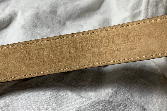 Vintage Ladies LEATHEROCK USA Brown Leather Belt With  display picture 1