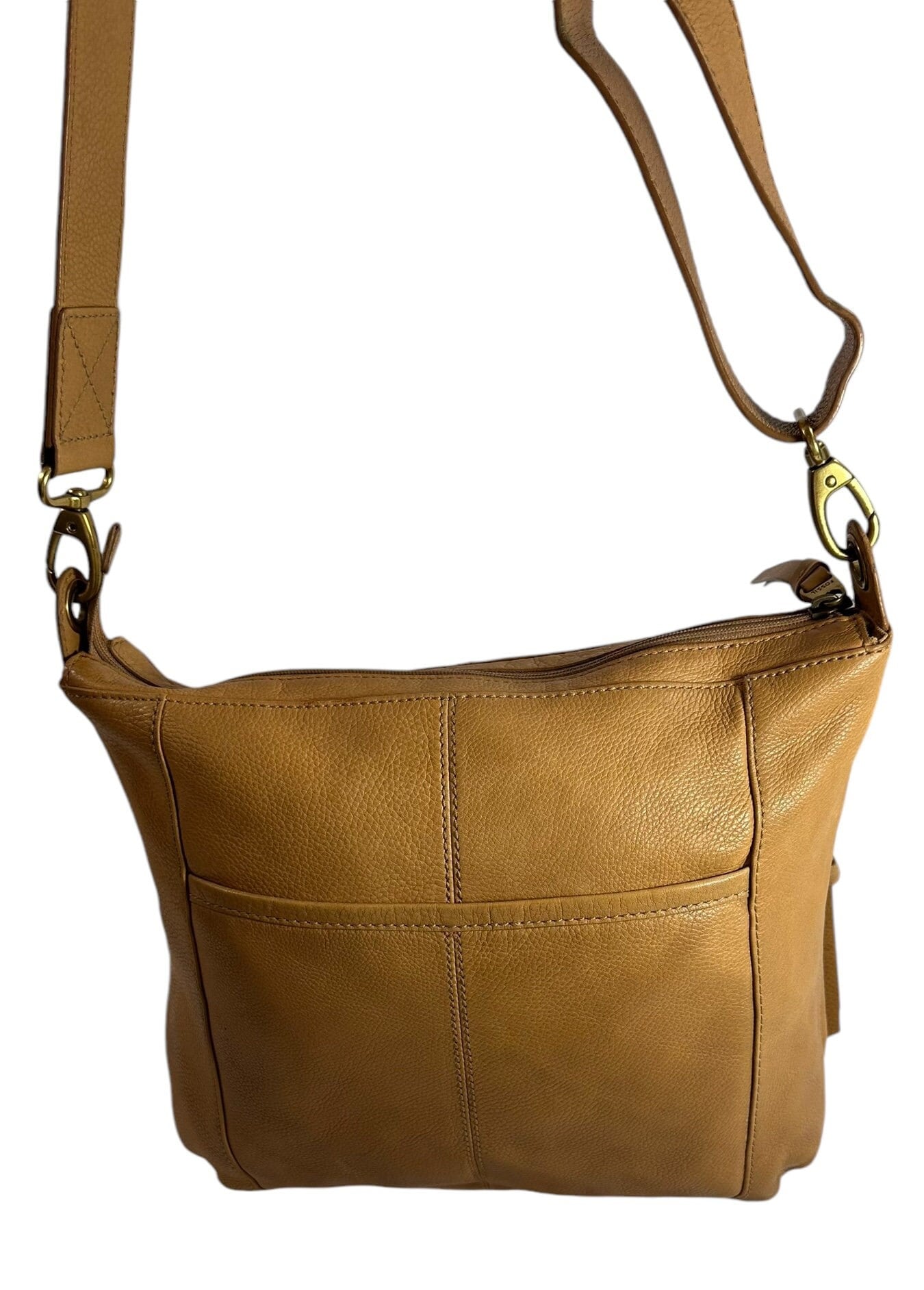 Genuine Vintage FOSSIL Light Tan Leather Shoulder Bag Genuine Vintage FOSSIL Light Tan Leather Shoulder Bag