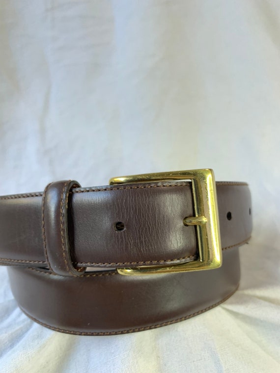 Genuine Vintage COACH 5953 Brown Leather Belt Medium 34  display picture 1