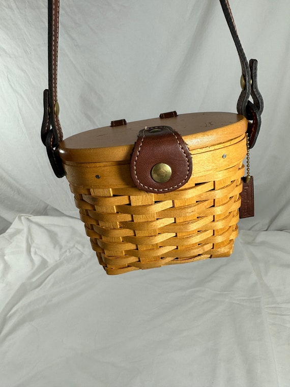 Adorable Handmade Longaberger Saddlebrook Crossbod