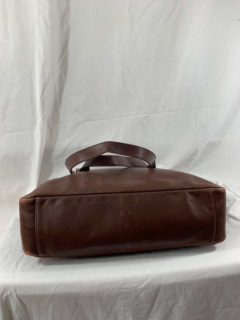 Rare vintage genuine COACH Manhattan Park brown tote bag shopper 90s image 7