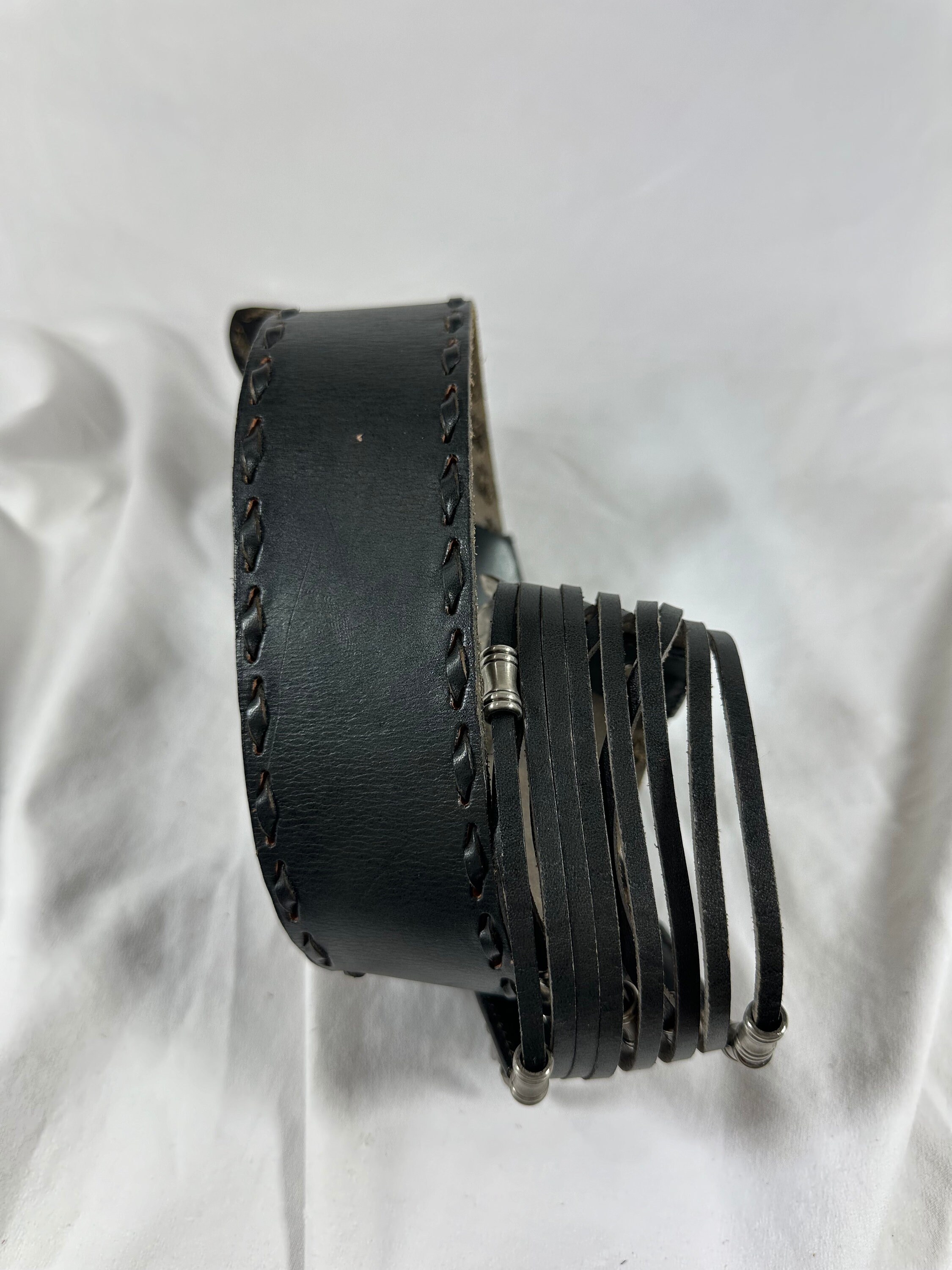 Stunning vintage croc pattern genuine leather wide belt medium black Wide Black Patent Leather Belt: Croc Pattern Waist Belt - Etsy main image 4