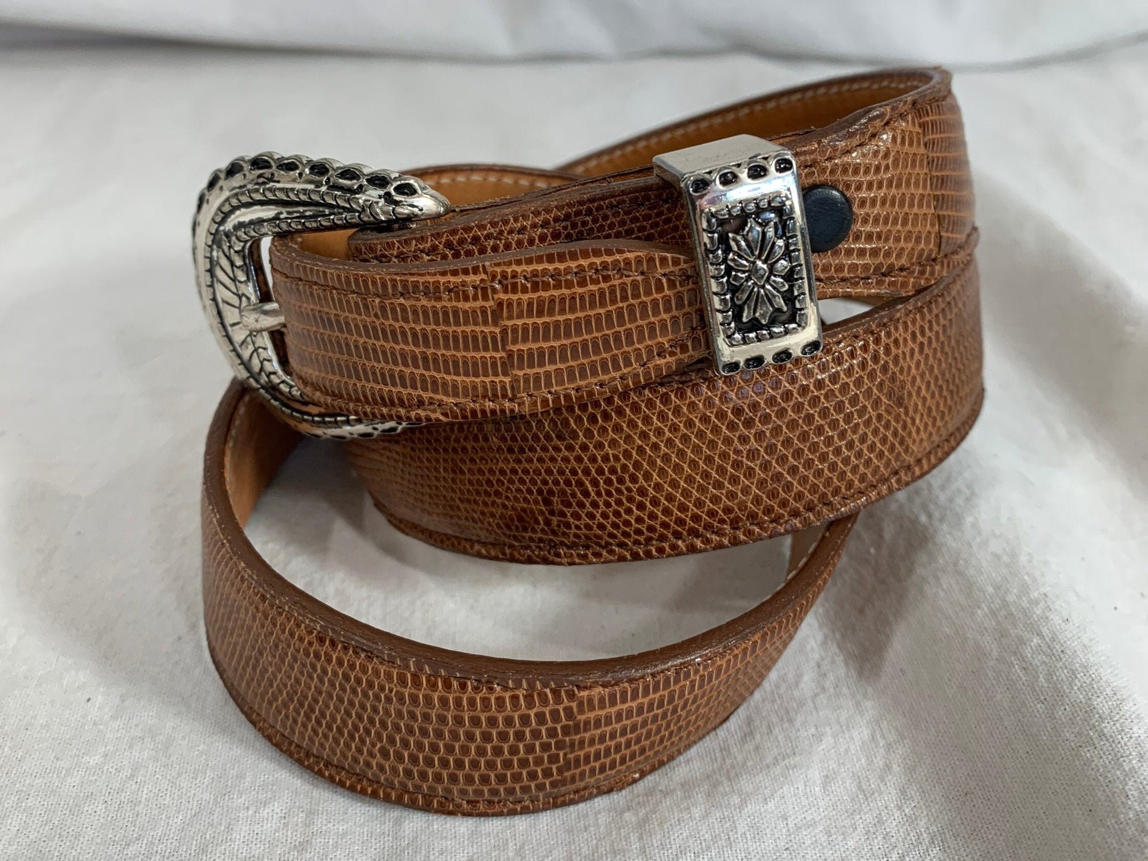 Vintage Navasota Genuine Lizard and Leather Wrangler Western  display picture 1
