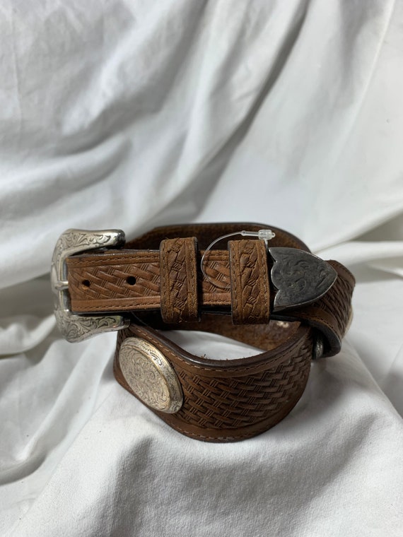 justin vintage tan leather - Gem