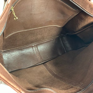 Rare vintage genuine COACH Manhattan Park brown tote bag shopper 90s image 9