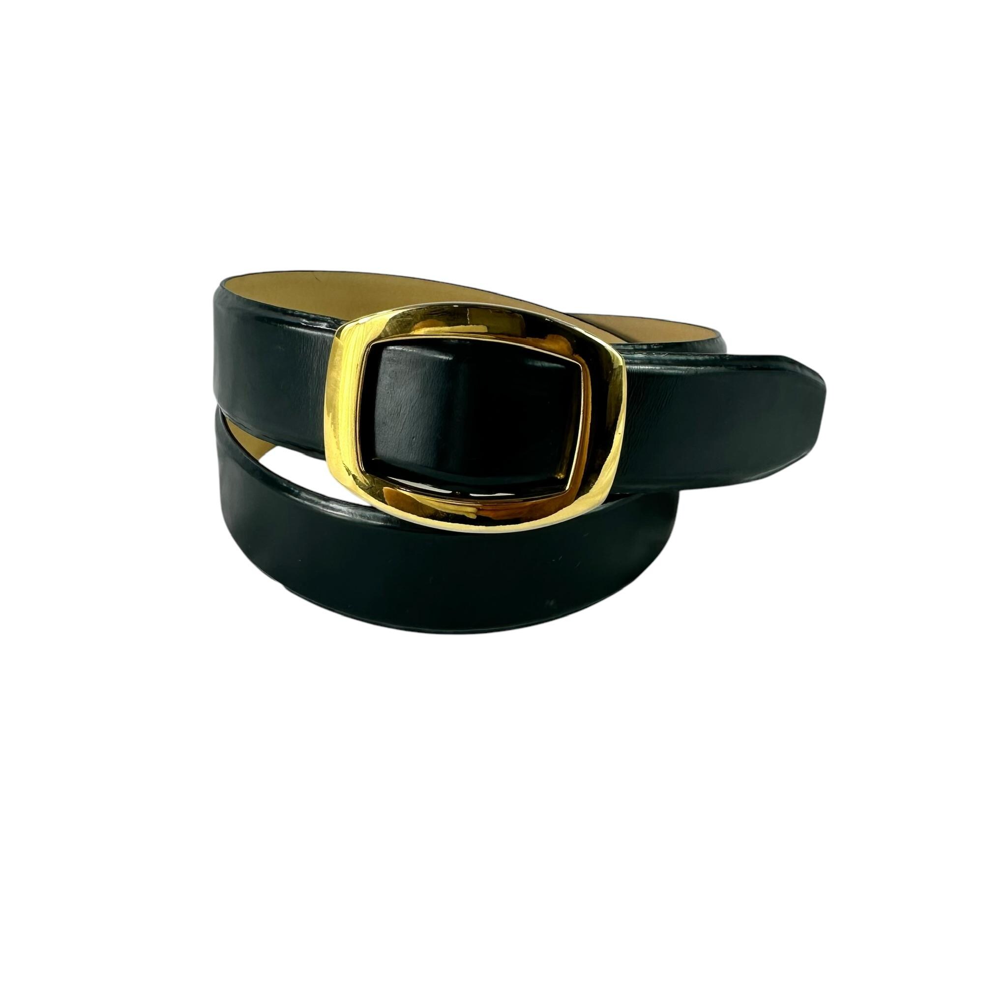 Vintage Jaeger High-End Blue/Off-White Leather Fashion Belt, Small, $45 Jaeger Belt - Etsy main image 3
