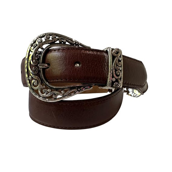 Vintage Brown Brighton Belt Size Medium s-l400.jpg main image 3