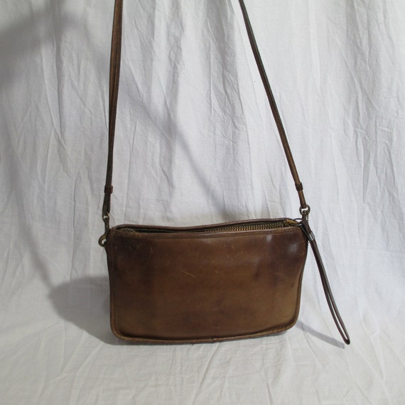 Genuine vintage COACH tan leather Leatherware top… - image 5