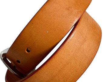 Ceinture En Cuir The Ritz Marron - Taille S - Fabriquée En Uruguay - Occasion Bon état