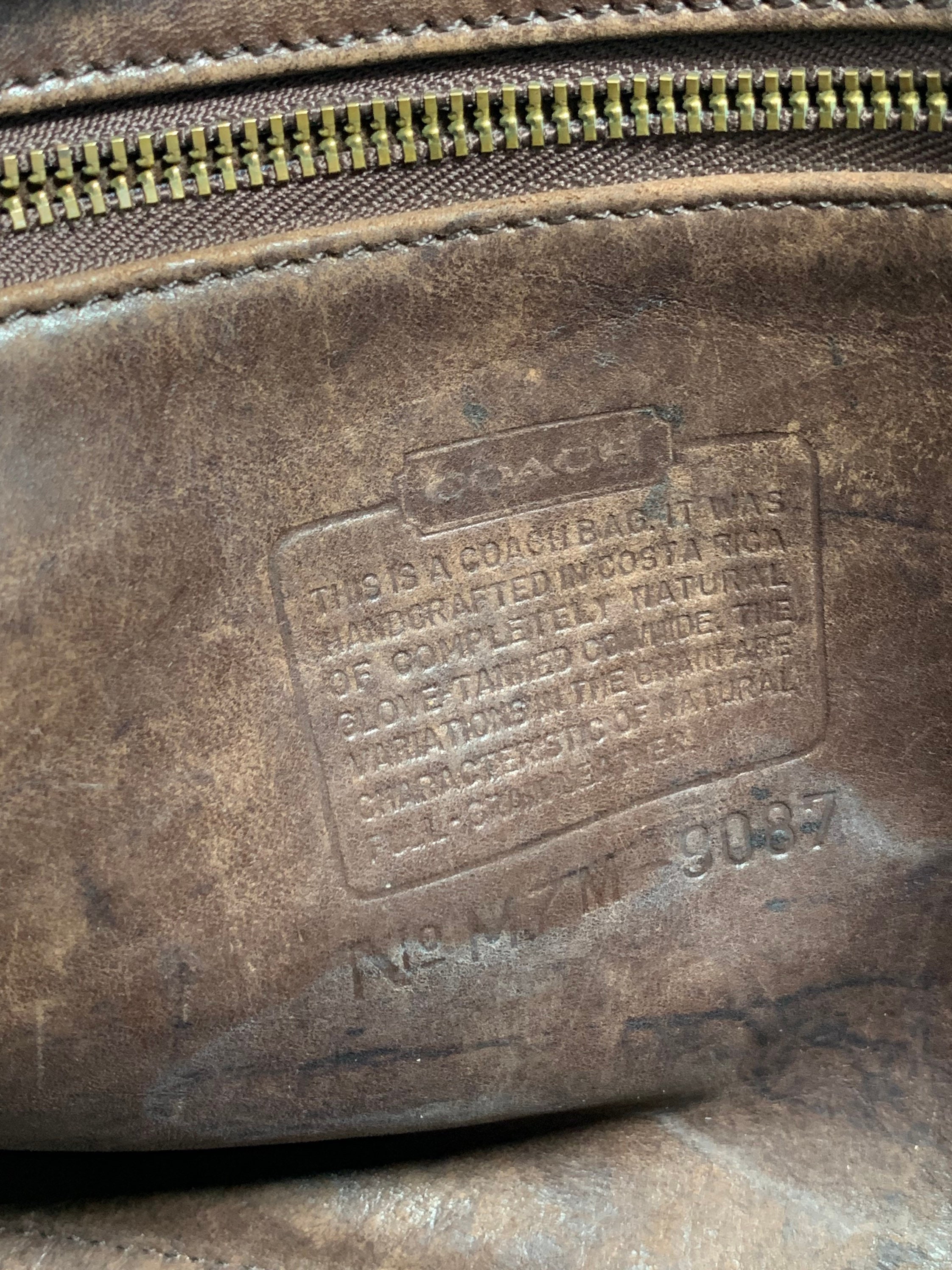 Genuine Vintage COACH Metropolis Brown Leather Shoulder Bag