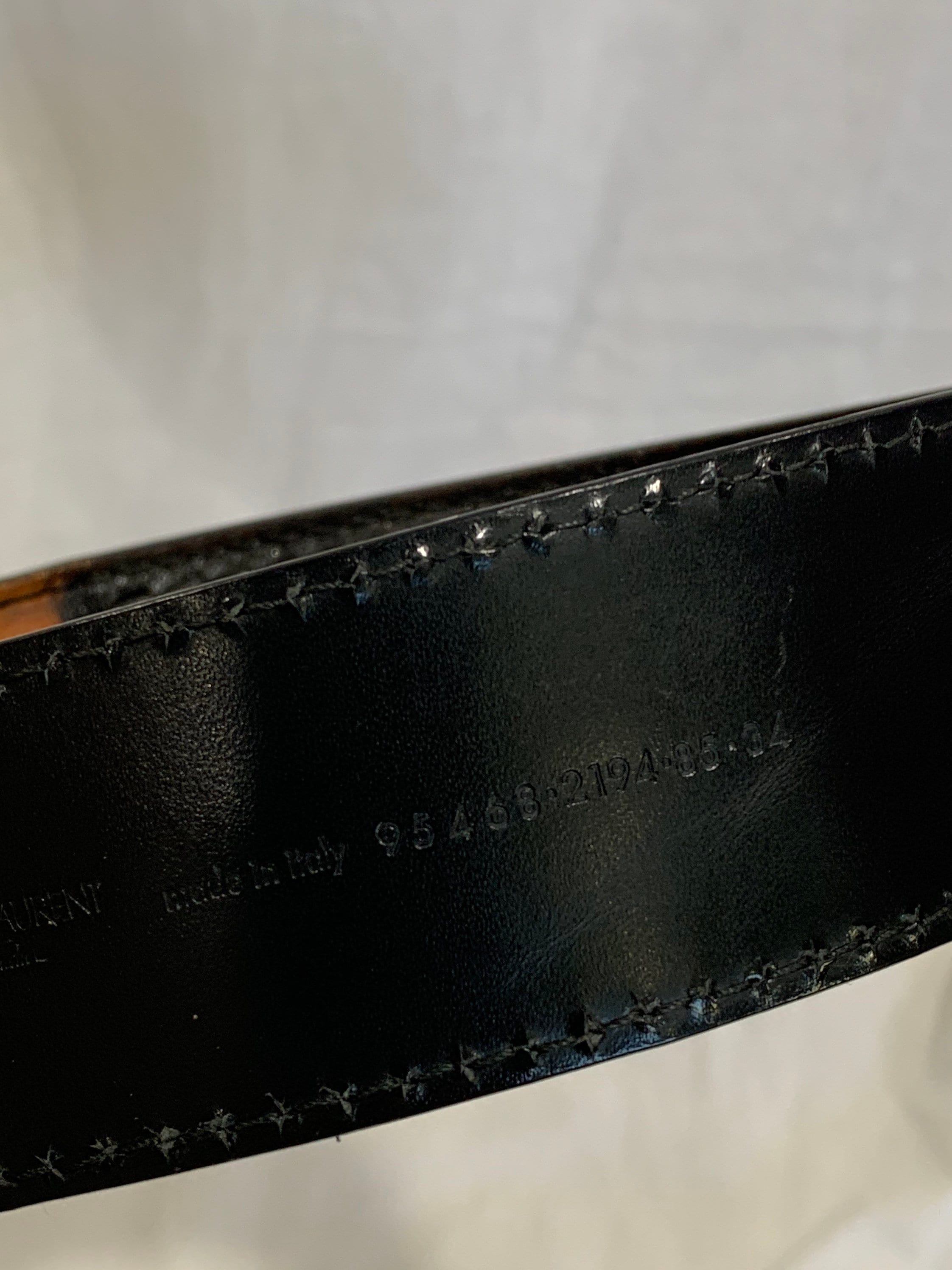本物のヴィンテージ YSL イヴ・サンローラン ブラウン 編み込み