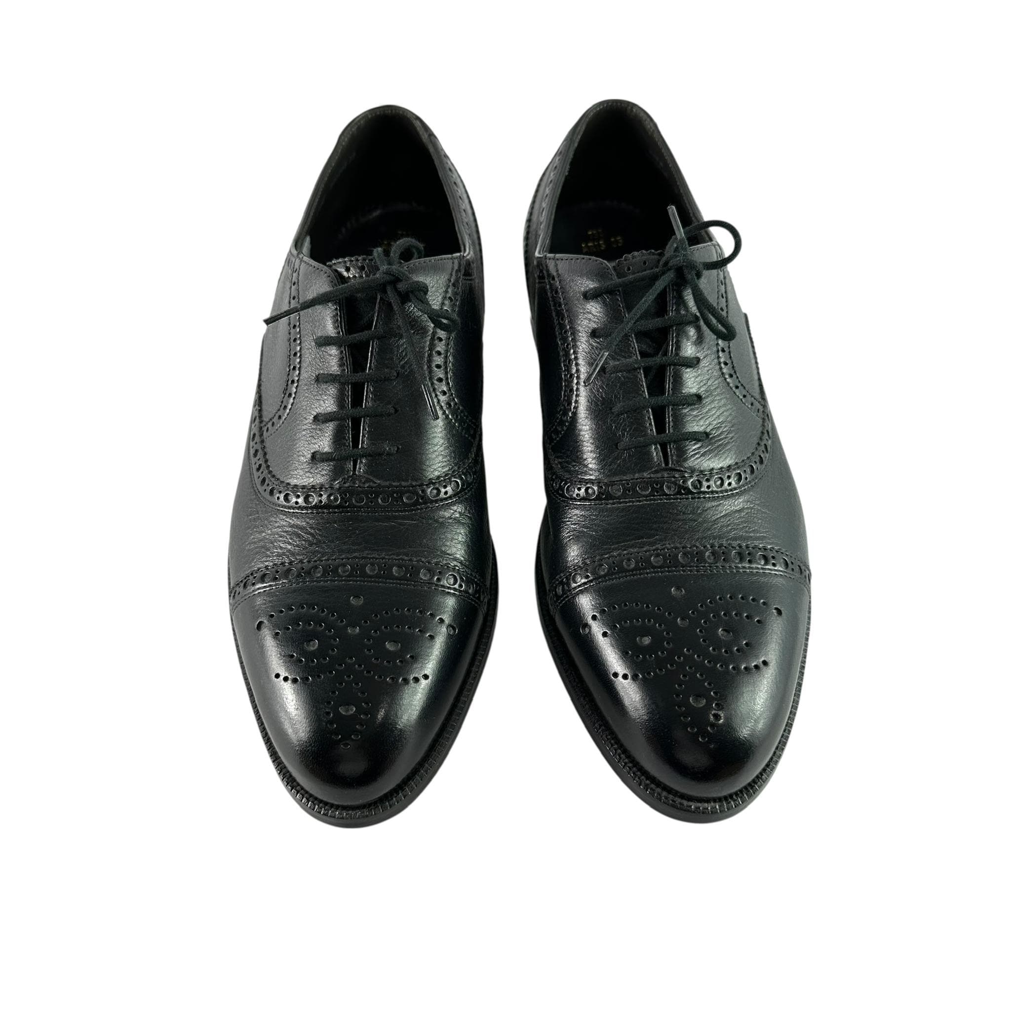 HTF Genuine Men BALLY Prestige Aris Black Leather Oxfords Dress