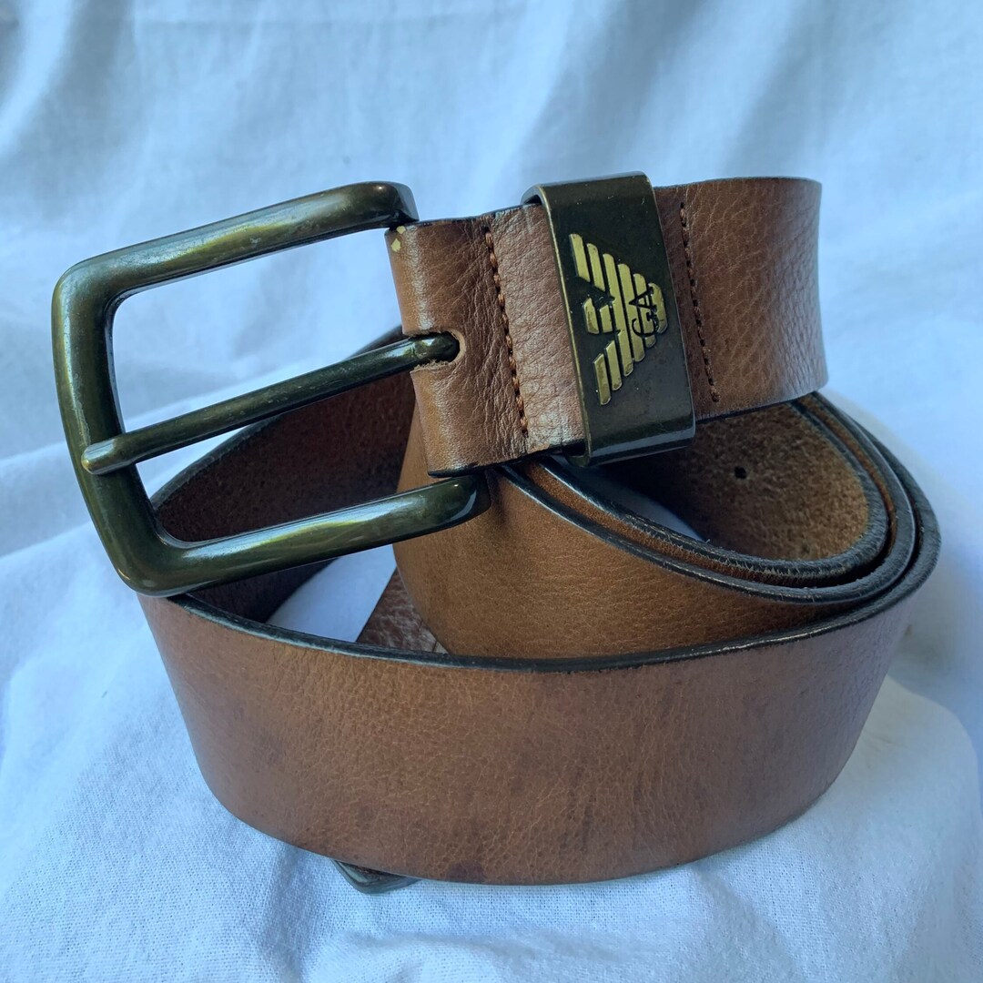 Gold armani belt sales
