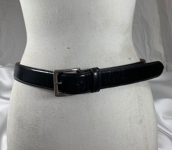 Genuine Vintage COACH 5960 Black Polished Cowhide Leather  display picture 2