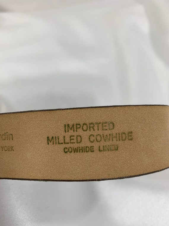 Genuine vintage PIERRE CARDIN imported milled cowhide… Gem