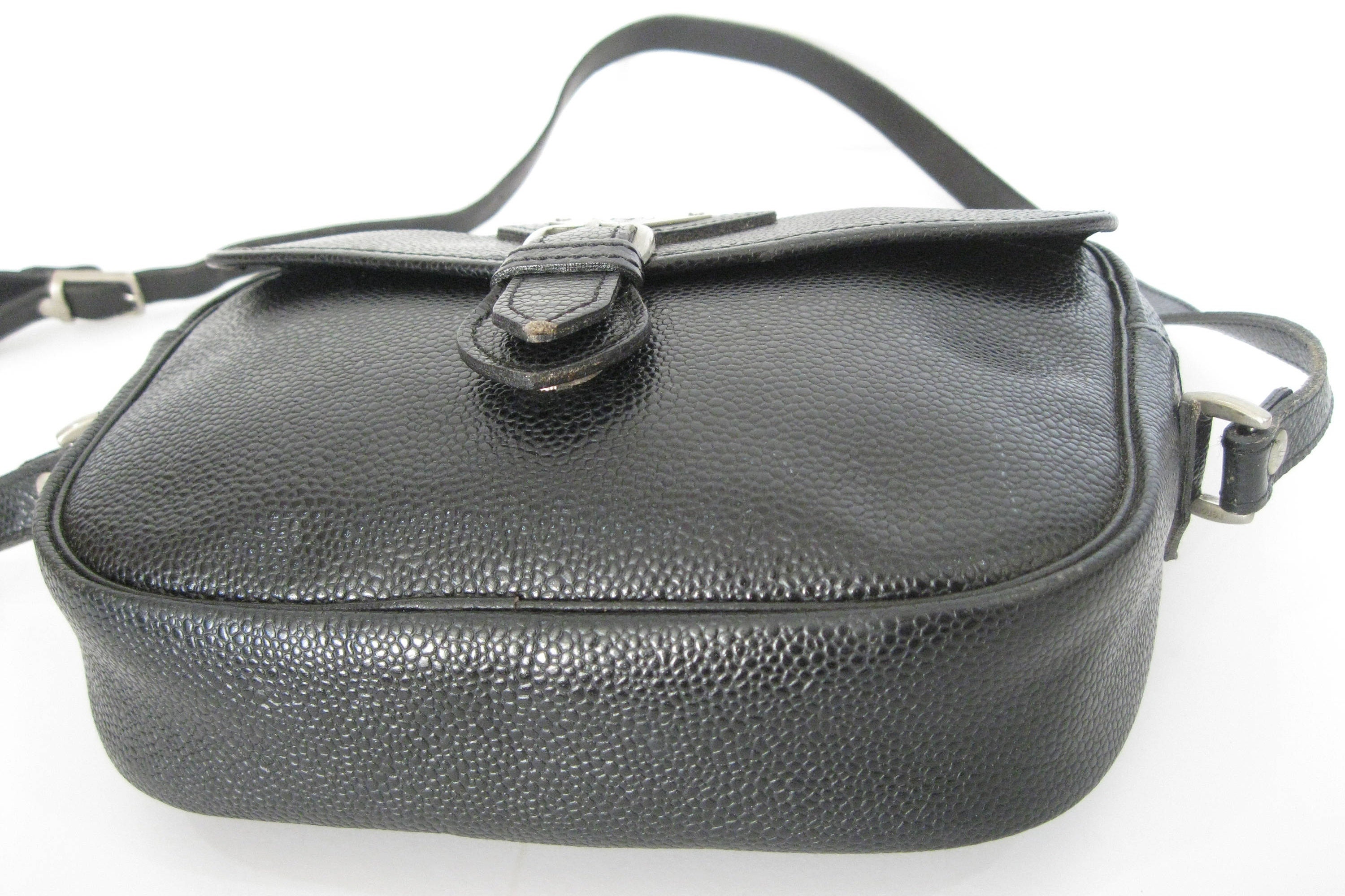 renoma Paris ヴィンテージ メッセンジャーバッグ オールレザー 黒 renoma Paris ヴィンテージ メッセンジャーバッグ オールレザー 黒