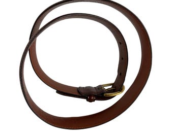 Vintage COACH 3921 Brown Polished Cowhide Leather Belt Size  display picture 1