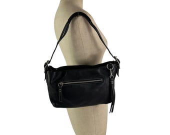 Vintage COACH 1417 Black Genuine Leather East West Legacy Shoulder