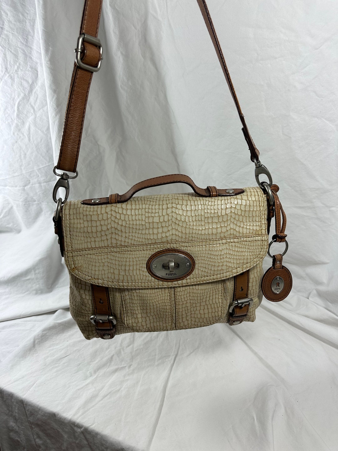 Genuine Vintage FOSSIL Multi Color Leather Cross Body Shoulder Bag Purse  Canada