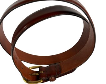 Vintage COACH 3921 Brown Polished Cowhide Leather Belt Size  display picture 1