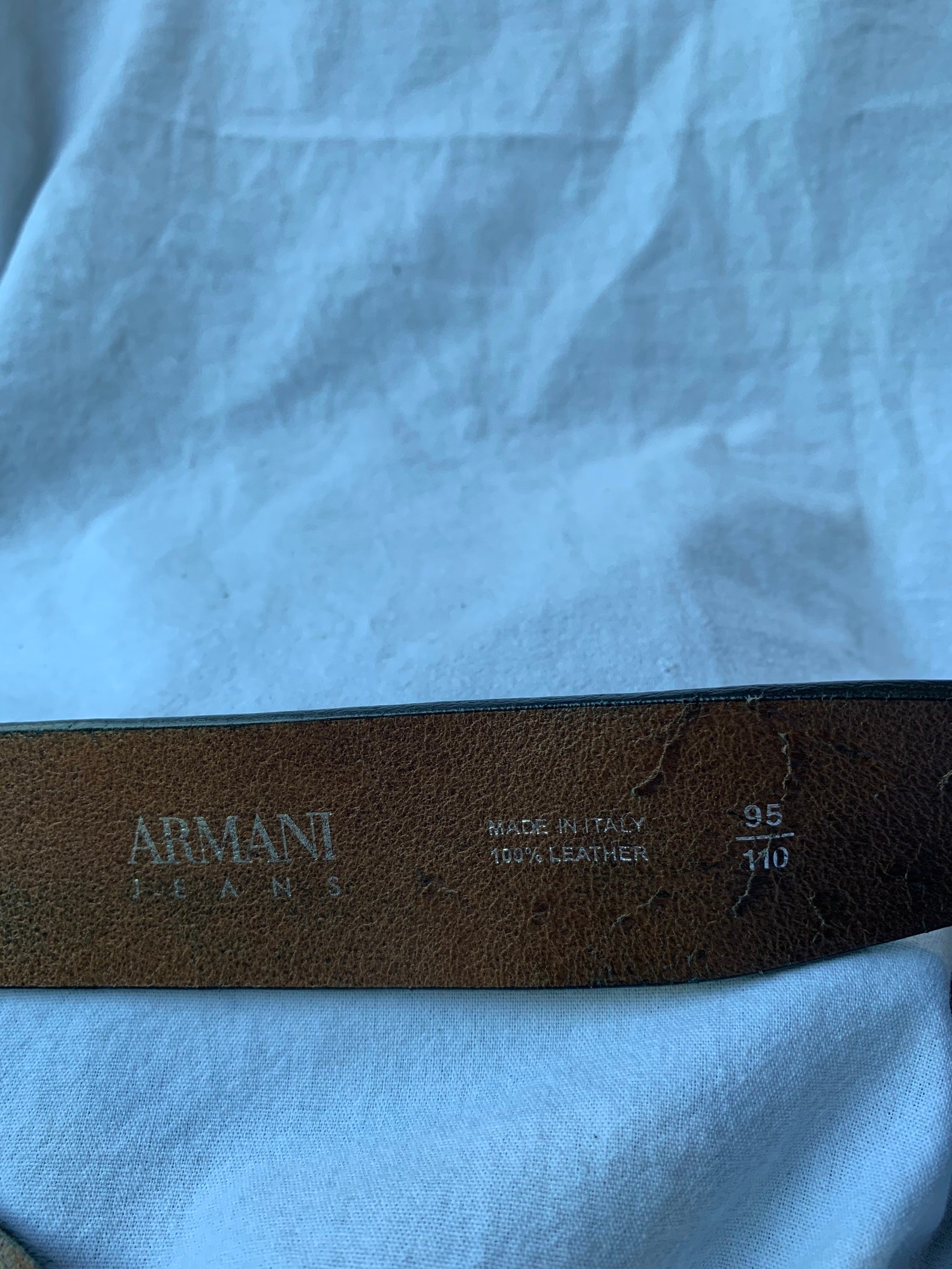 Vintage Armani Jeans Leather Logo Hat main image 1