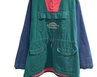 Seltene Vintage POLO RALPH LAUREN Anorak Pullover Jacke Multi color M