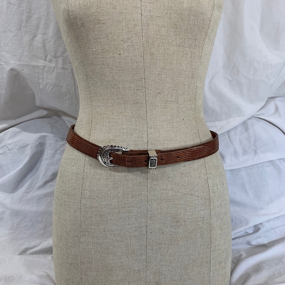 Vintage Navasota Genuine Lizard and Leather Wrangler Western  display picture 1