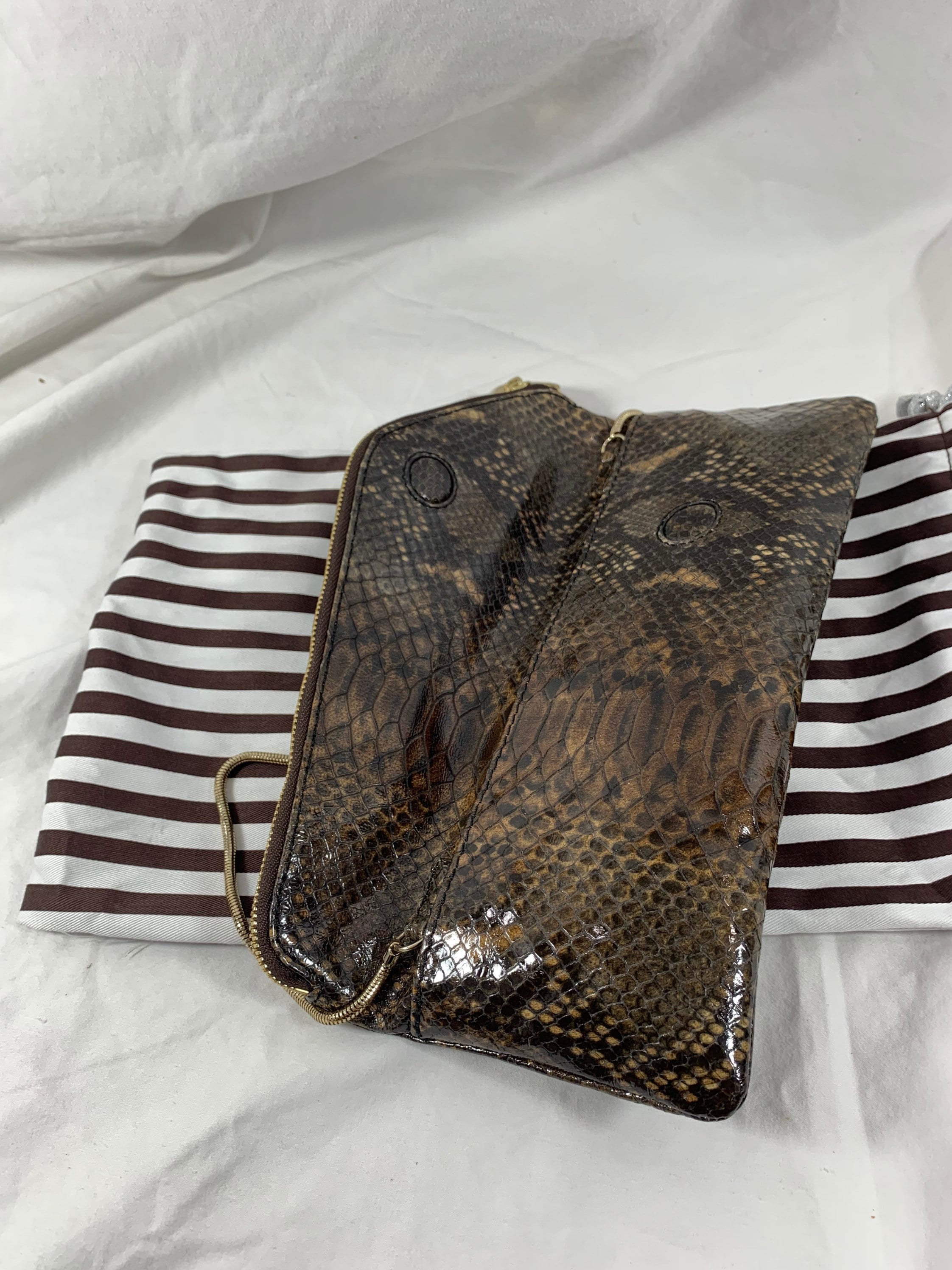 ?Sale? HENRI BENDEL Disturbed Stripes Snake-trim Bernier main image 3