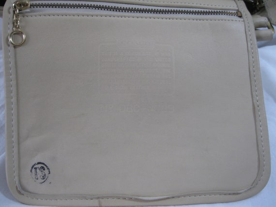 Genuine vintage COACH Tribeca ivory leather bucke… - image 9