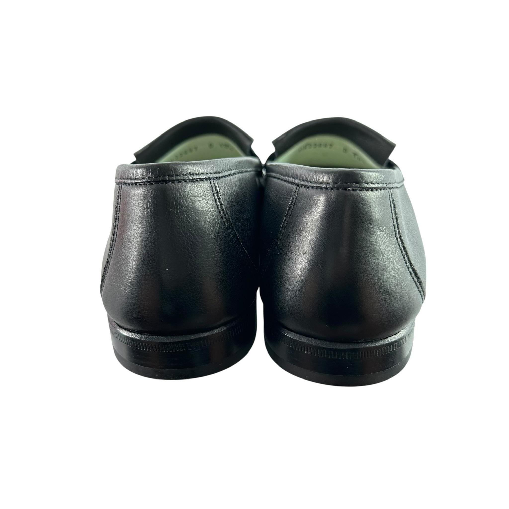 Rare Vintage SALVATORE FERRAGAMO Diamond Black Leather 