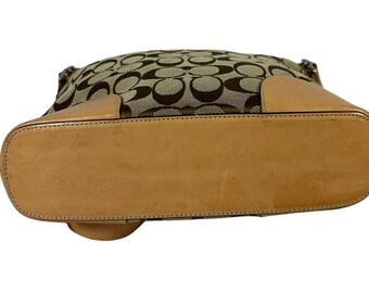 バッグ OLD COACH purse shoulder bag All leather COACH VINTAGE SIGNATURE SLIM DUFFLE 6347 CROSSBODY HANDBAG PURSE