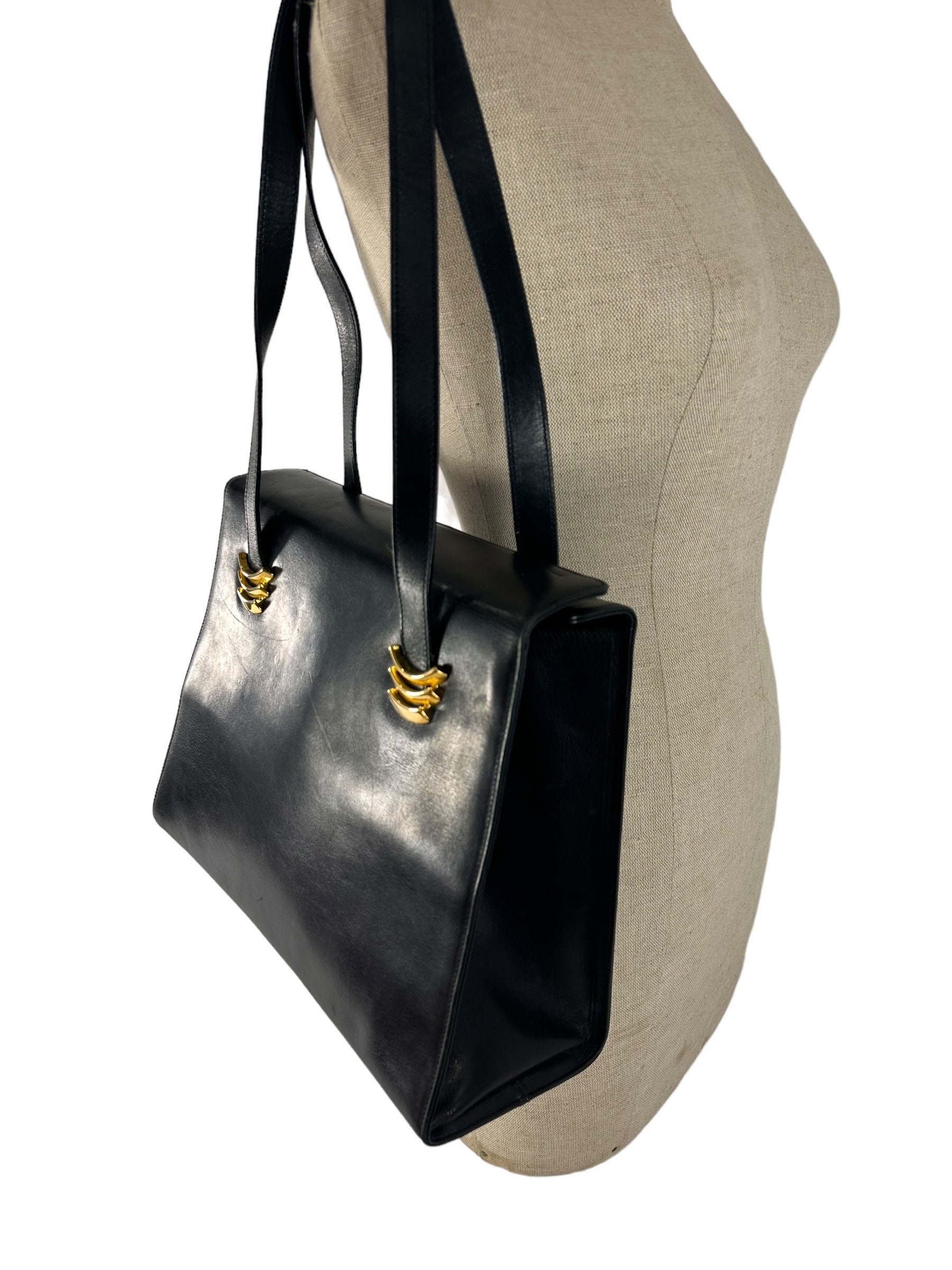 Genuine Vintage Fashionable Salvatore Ferragamo Black