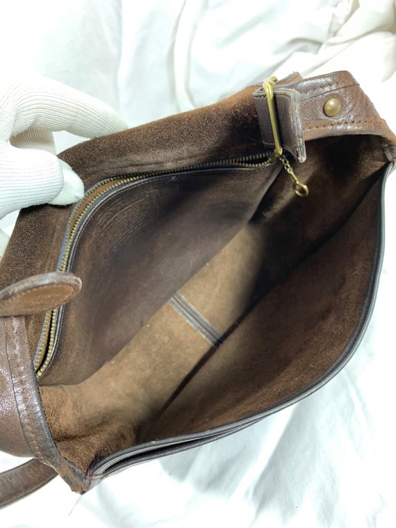 Genuine vintage COACH Leatherware brown leather f… - image 9