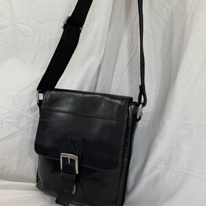 Genuine Vintage FOSSIL Black Leather Cross Body Shoulder Bag - Etsy