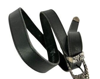 Vintage Georges Marciano GUESS Genuine Black Leather Women display picture 3