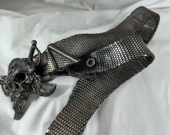 本物のヴィンテージ UGO CACCIATORI スターリング スカル パイレーツ