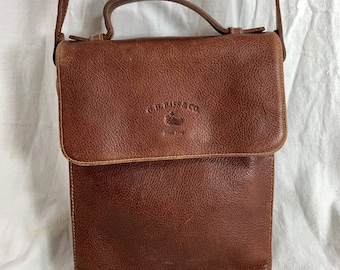 【美品】DOONEY&amp;BOURKE ショルダーバッグ　アイボリー　クロスボディ 希少なヴィンテージ DOONEY & BOURKE アイボリー ツートンレザー