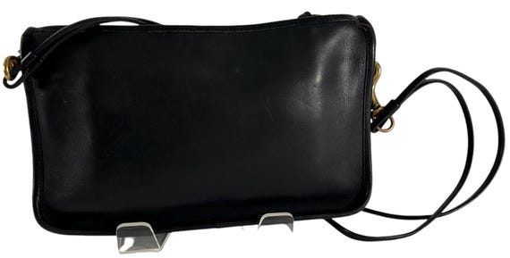 Vintage COACH Black Leather Convertible Mitchell Shoulder Bag