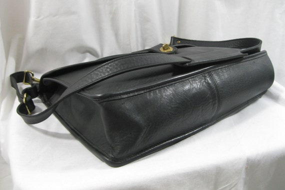 Vintage JACK GEORGES black leather briefcase with… - image 6